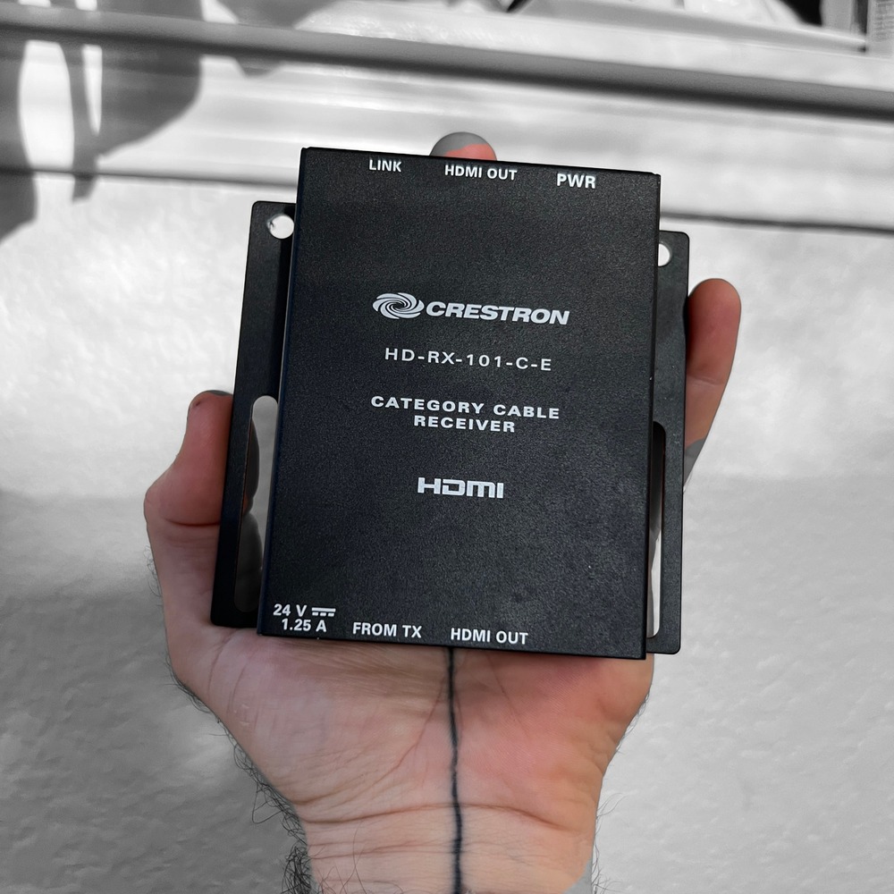 HDMI Receiver Crestron HD-RX-101-C-E Black Category Cable 4K‎ Surface Mount USA